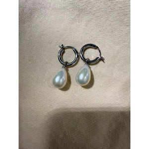 Silver Hook Drop Earrings