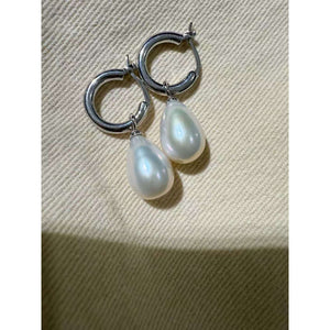Silver Hook Drop Earrings