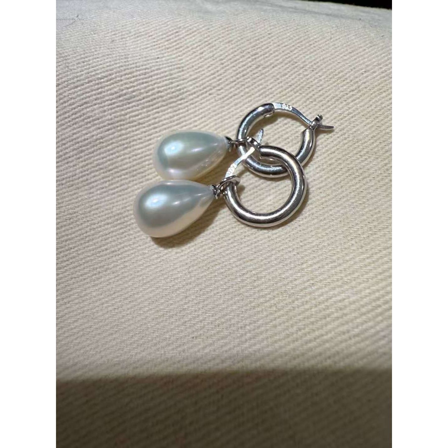 Silver Hook Drop Earrings