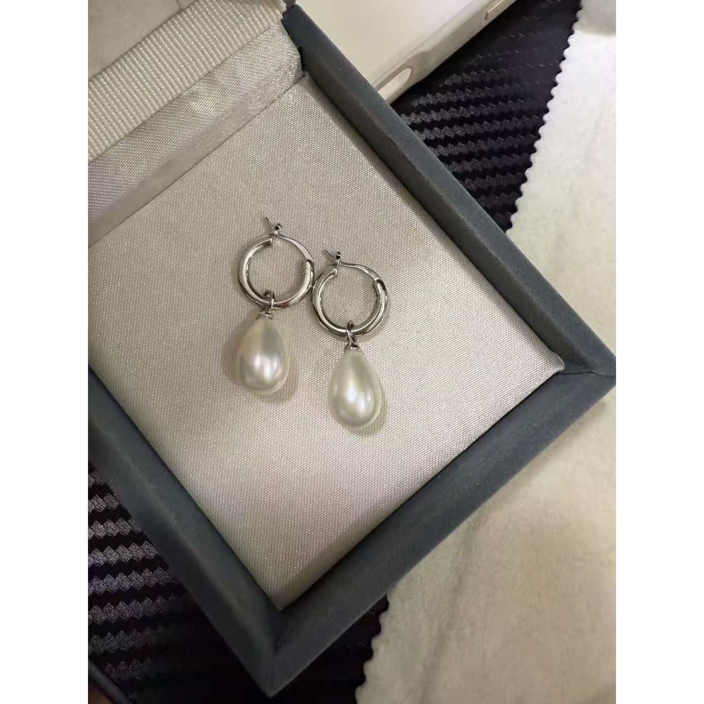 Silver Hook Drop Earrings
