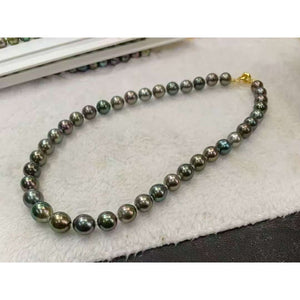 Peacock Green Tahitian Pearl Necklace