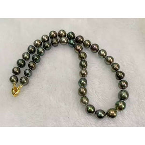 Peacock Green Tahitian Pearl Necklace