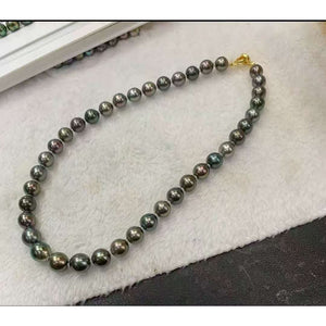 Peacock Green Tahitian Pearl Necklace