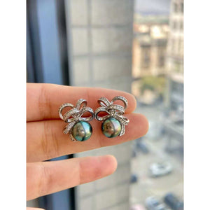 Peacock Green Tahitian Ribbon Bowknot Trio Set