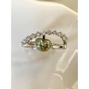 Tahitian Keshi Pearl Ring
