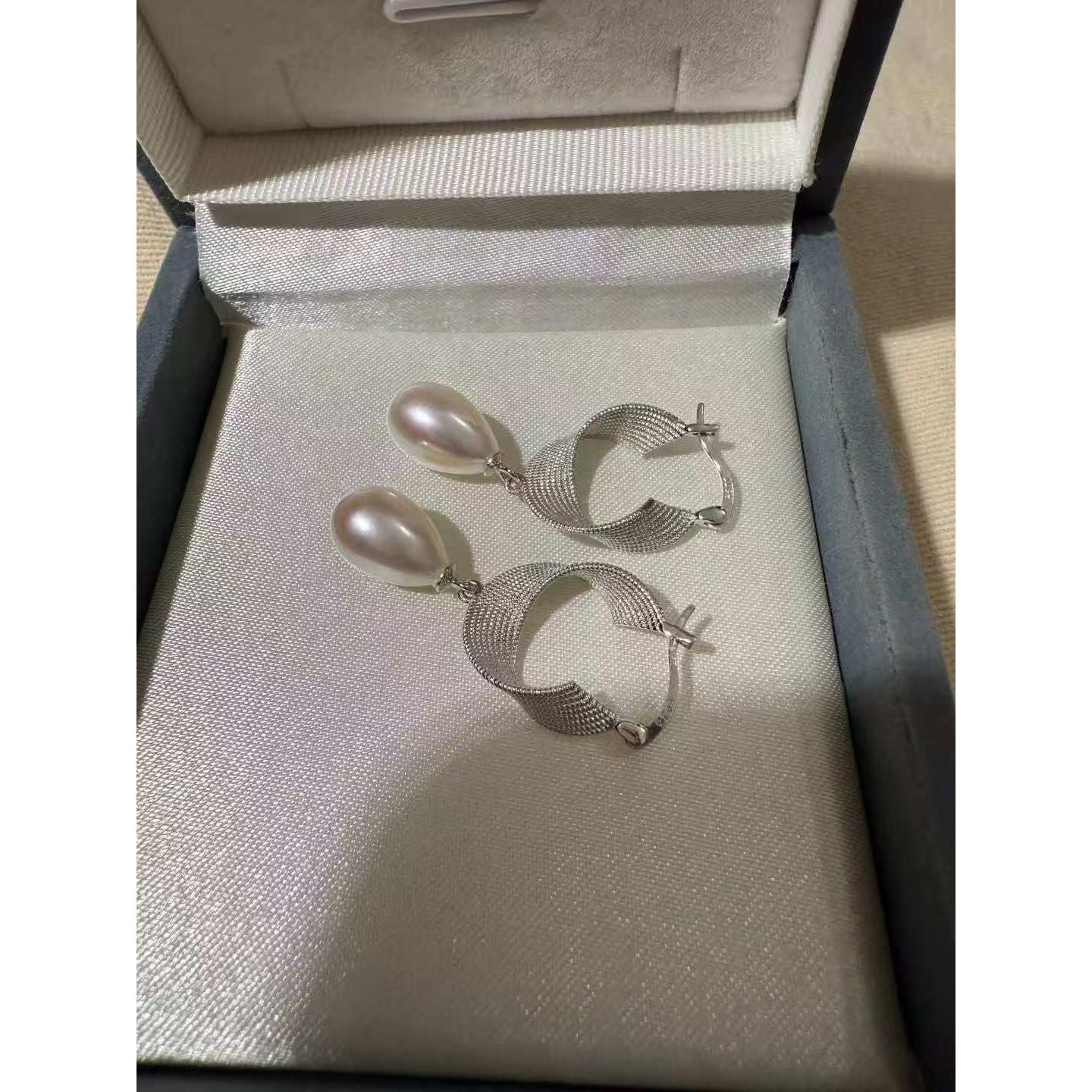 Natural Pearl Teardrop Earrings