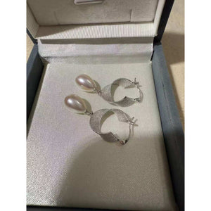 Natural Pearl Teardrop Earrings