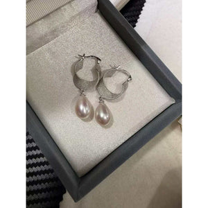Natural Pearl Teardrop Earrings