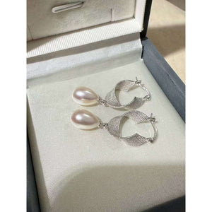 Natural Pearl Teardrop Earrings