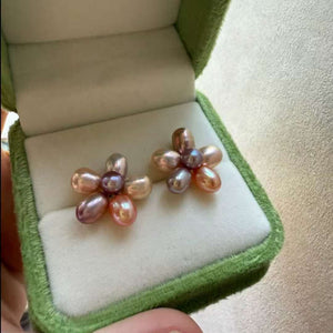 Aurora Freshwater Pearl Flower Earrings