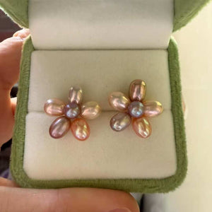 Aurora Freshwater Pearl Flower Earrings