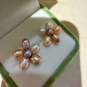 Aurora Freshwater Pearl Flower Earrings