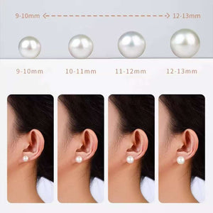 Classic Edison Stud Earrings 9-13mm