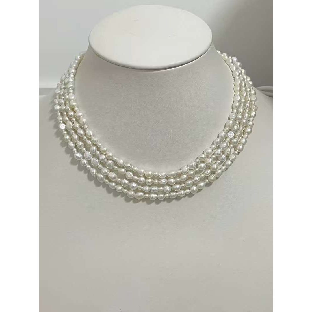 Multi-Layer Freshwater Baroque Necklace