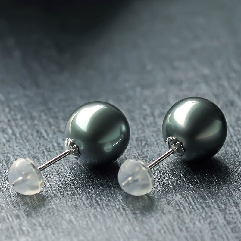 Tahitian Pearl Stud Earrings