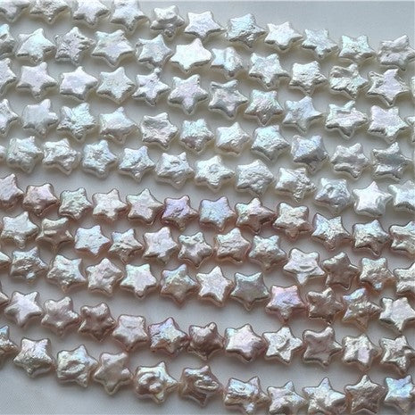 Pendientes de perlas barrocas con forma de estrella
