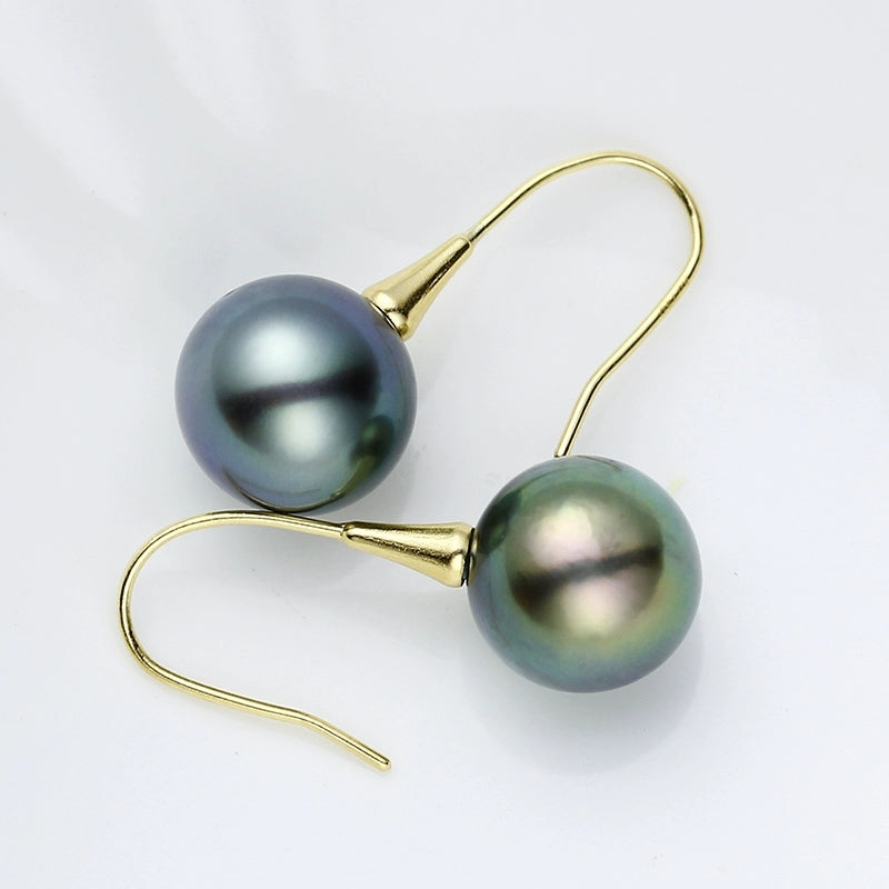 Tahitian Pearl Hook Earrings