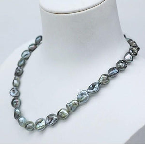 Black Keshi Pearl Necklace