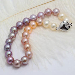 S116 Camaleão Cultivado Pérola Barroca de Água Doce (7mm), Conjunto de Pulseiras de Estiramento