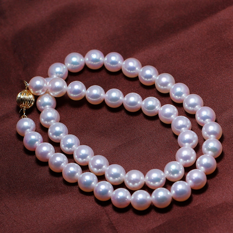 S118 Pérola Barroca de Água Doce Cultivada (8mm) 2 Unidades. Conjunto de pulseira elástica