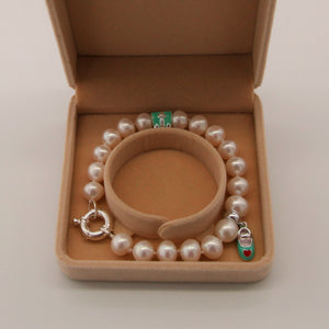 Pearl Bracelet with 925 Sterling Silver Charms