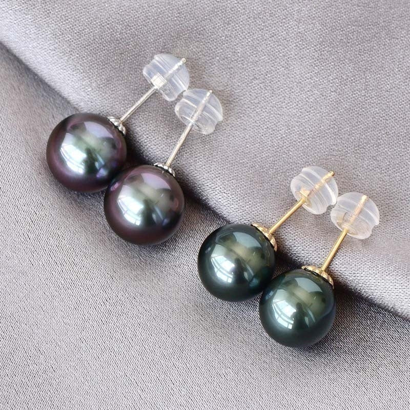 Tahitian Pearl Stud Earrings