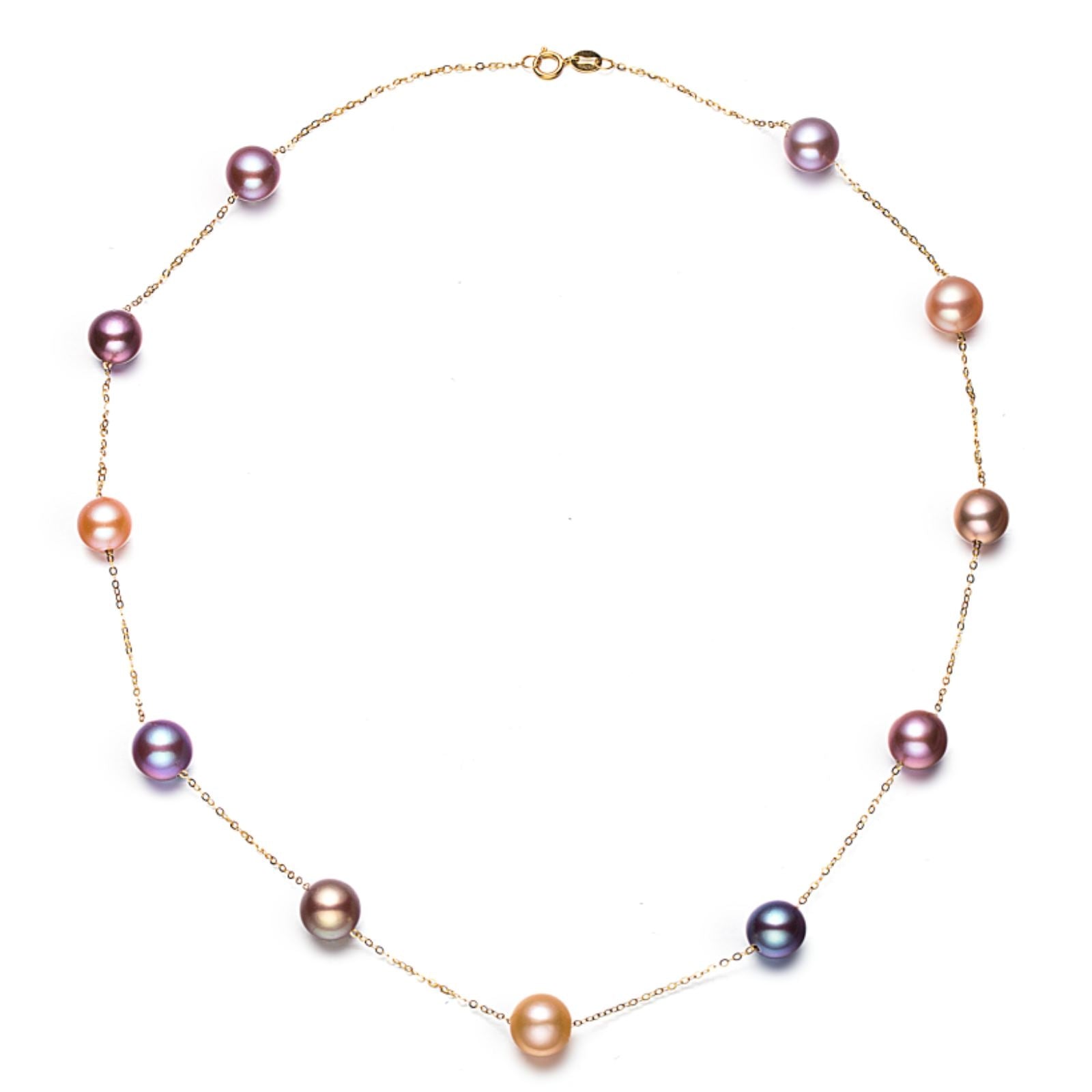 Classique Collier de Perles et Bracelet Violet