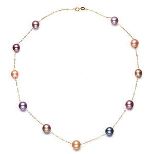 Classique Collier de Perles et Bracelet Violet