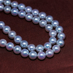 Blue Grey Akoya Pearl Necklace