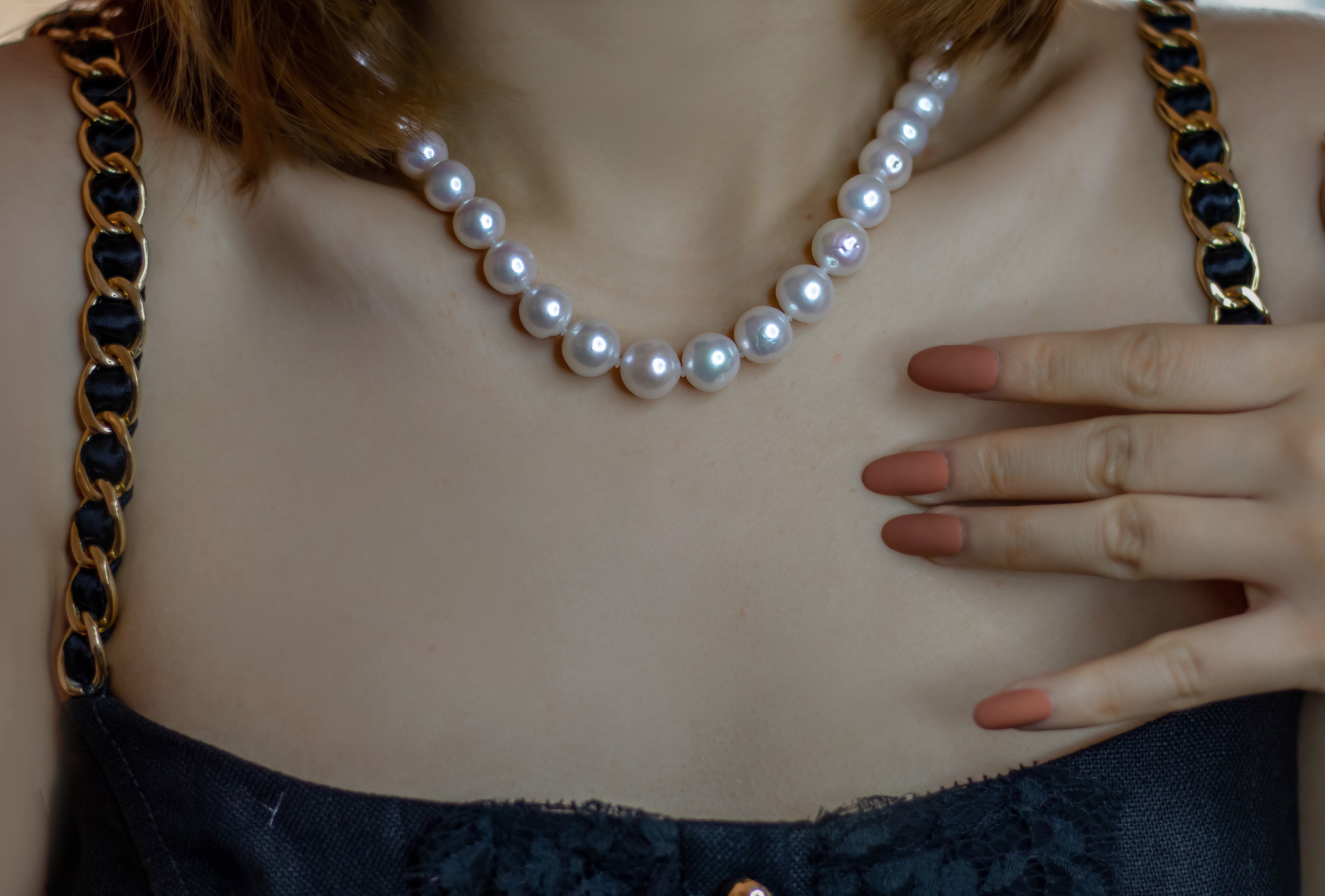 White Edison Pearl Necklace