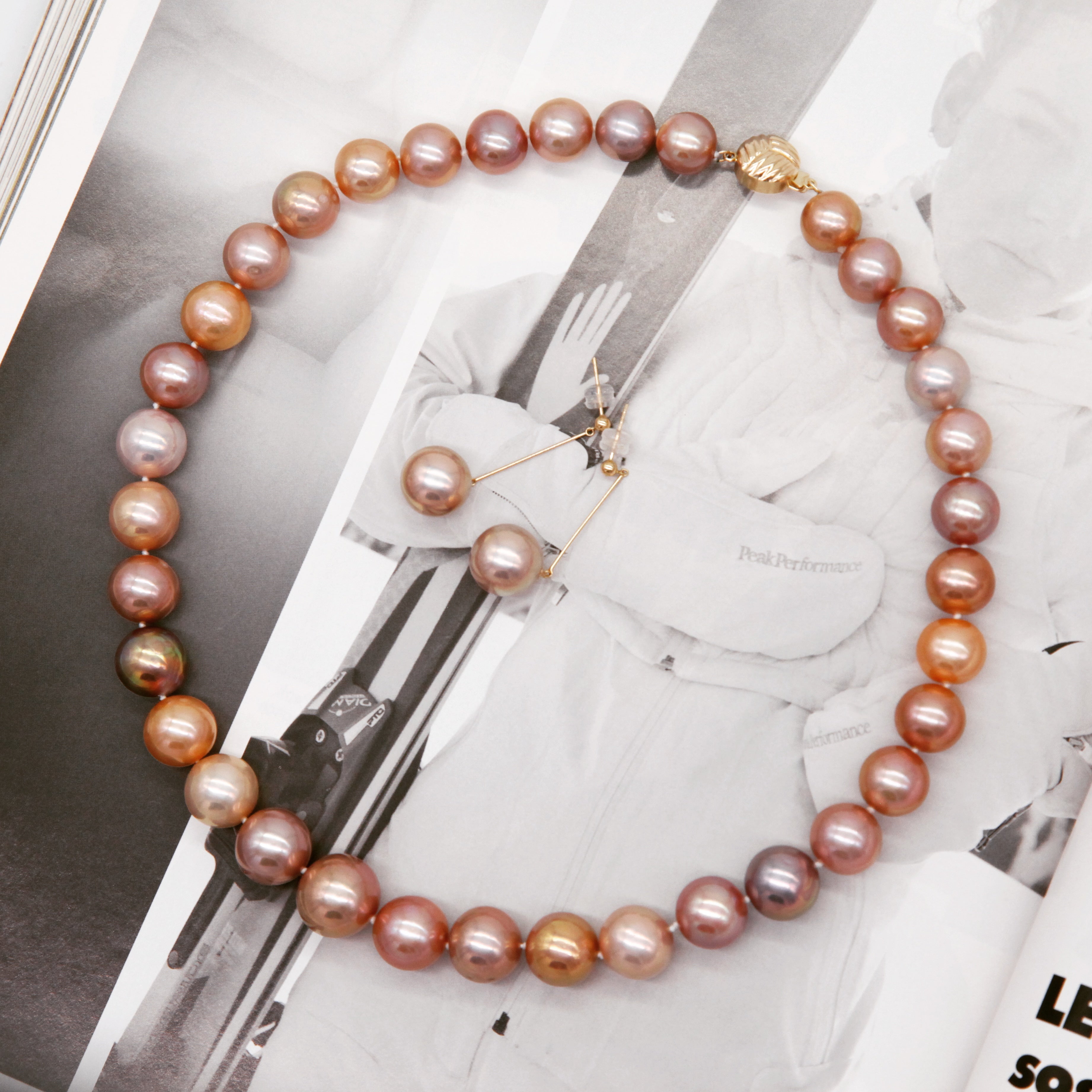Classique Collier de Perles et Bracelet Violet