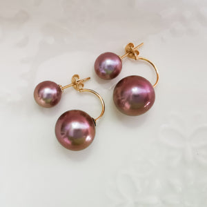 Double Pearl Classic Earrings