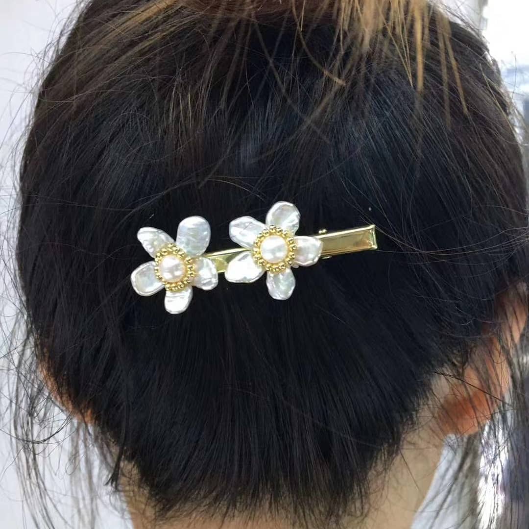 Flower Pearl Hair Pins
