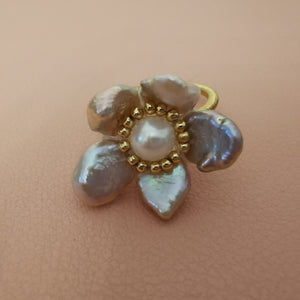 Flower Pearl Ring