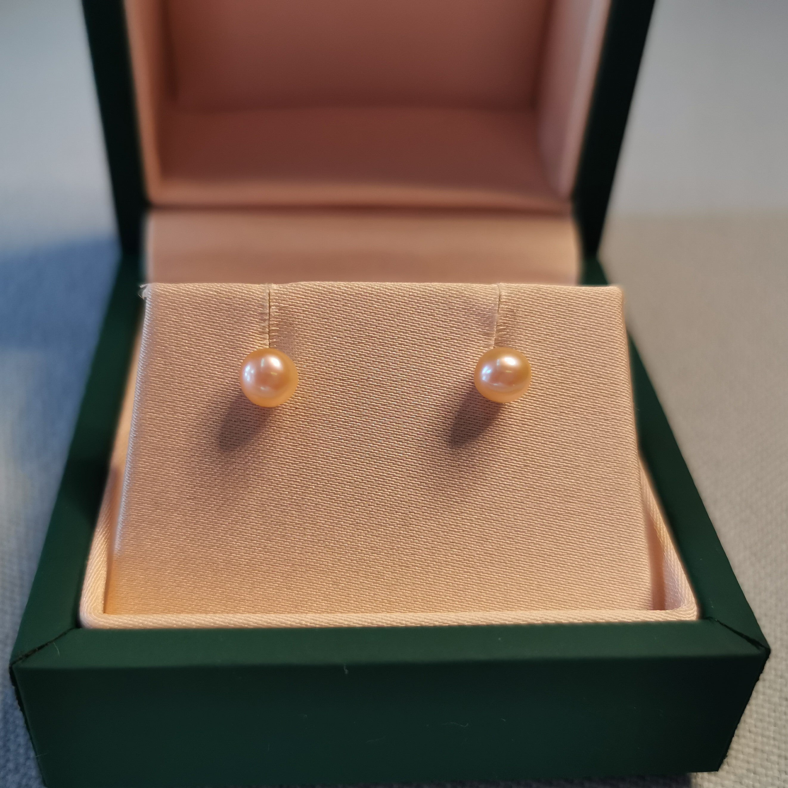 Rainbow Keshi Stud Earrings