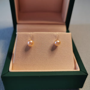 Rainbow Keshi Stud Earrings