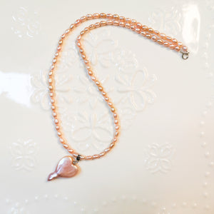 Baroque Heart Pearl Necklaces