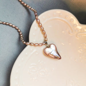 Baroque Heart Pearl Necklaces