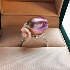 Tulip Baroque Pearl Ring