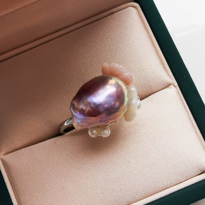 Tulip Baroque Pearl Ring