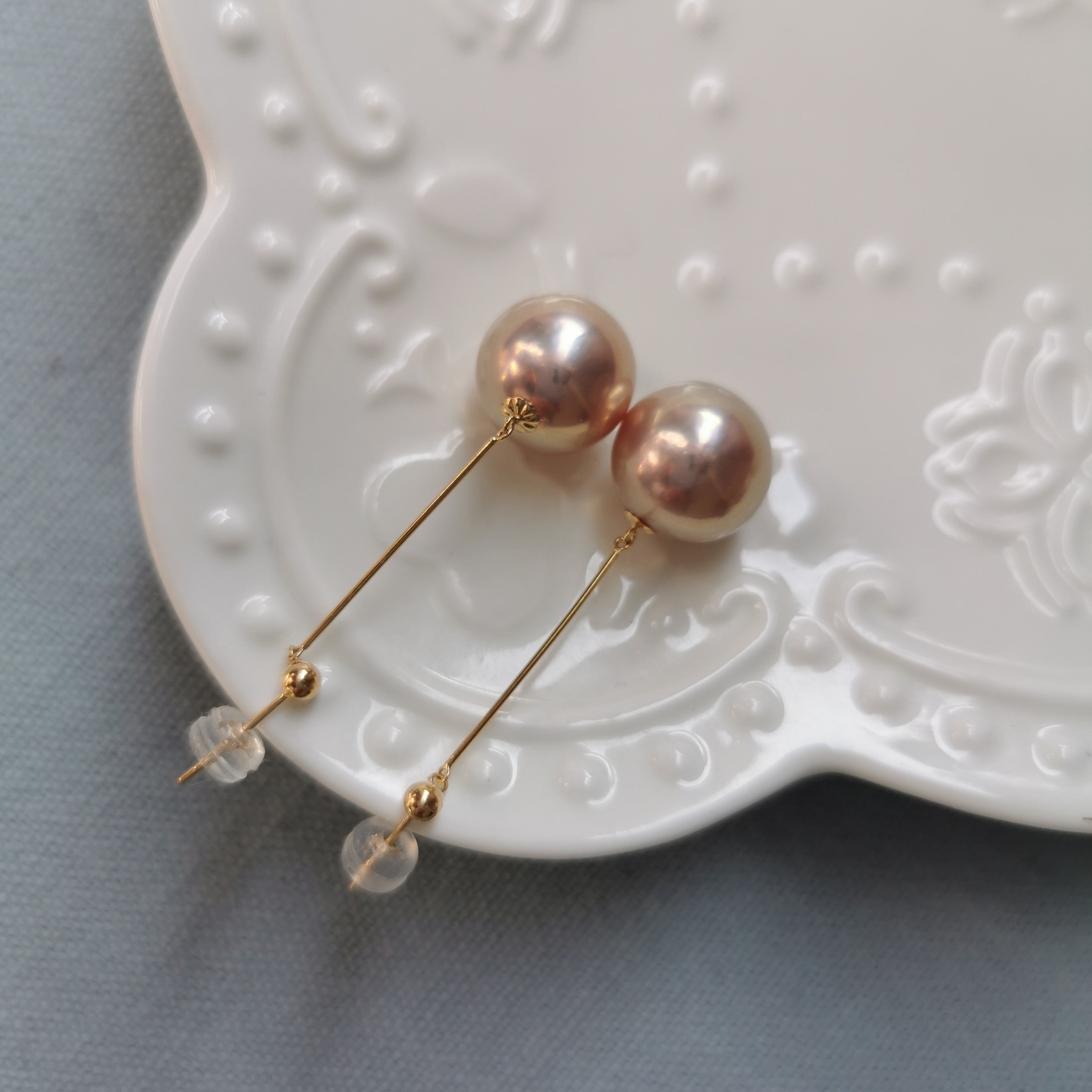 Edison Pearl Bar Earrings