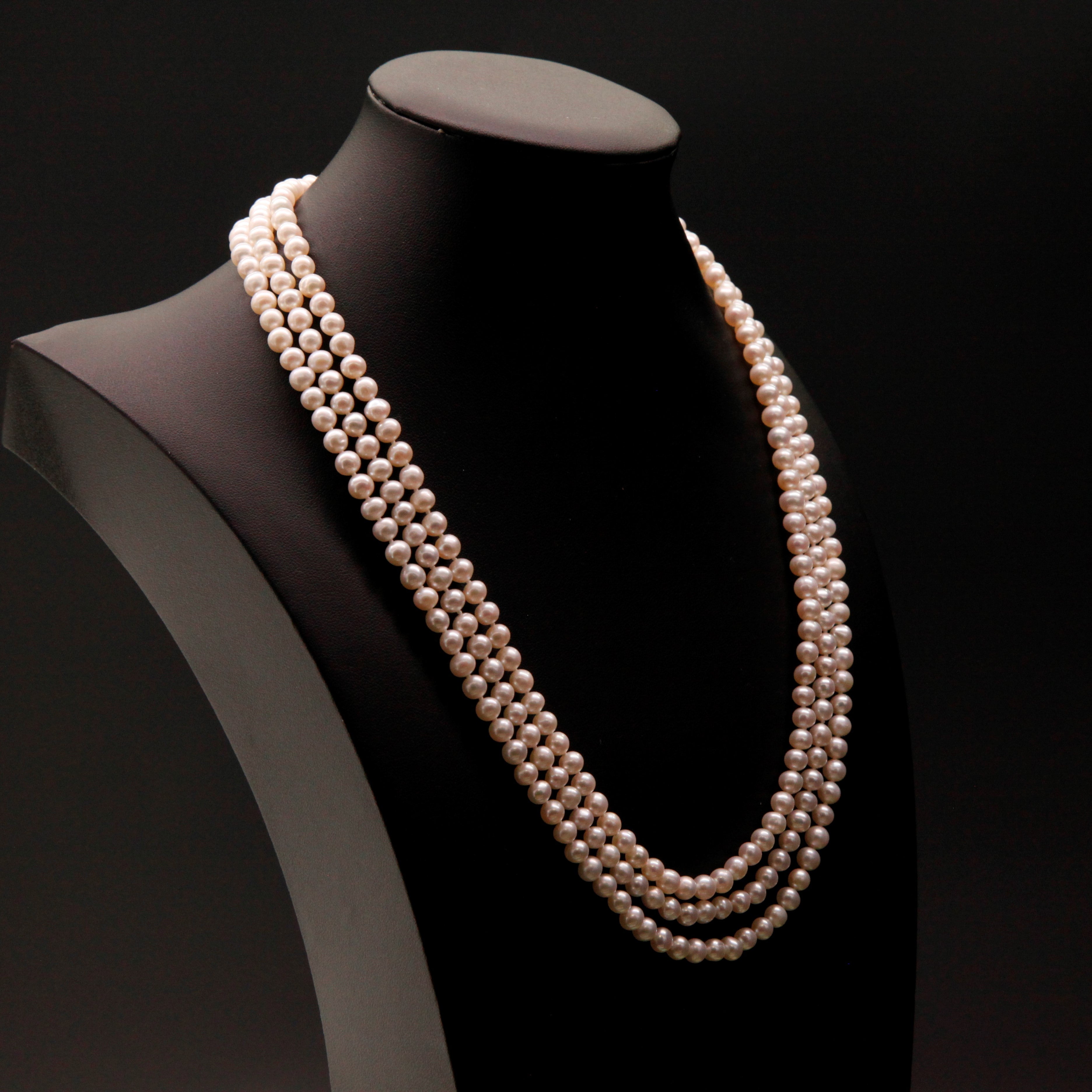 47‘/ 120cm Long Pearl Necklace