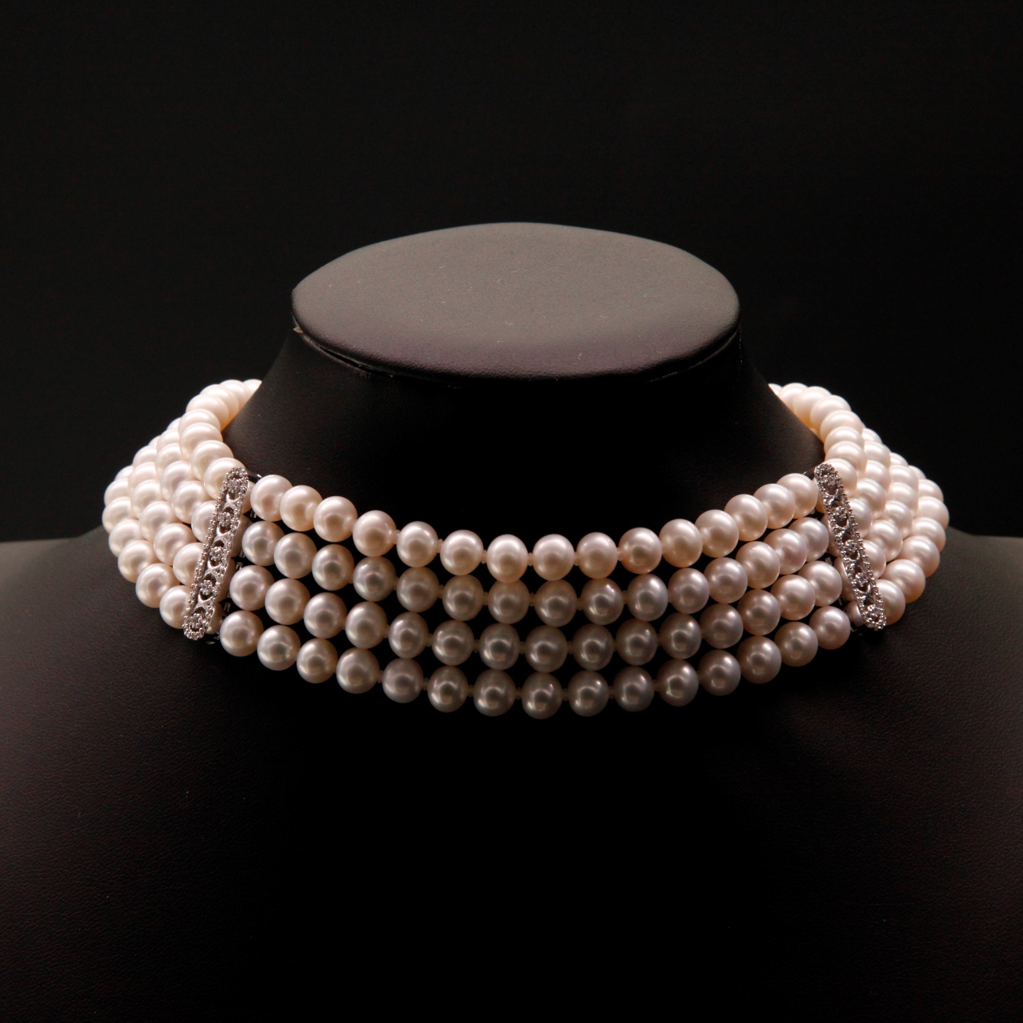 The Queen Choker Necklace- White