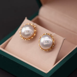 Retro Mabe Stud Earring