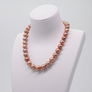 Rose Golden Mega Pearl Necklace