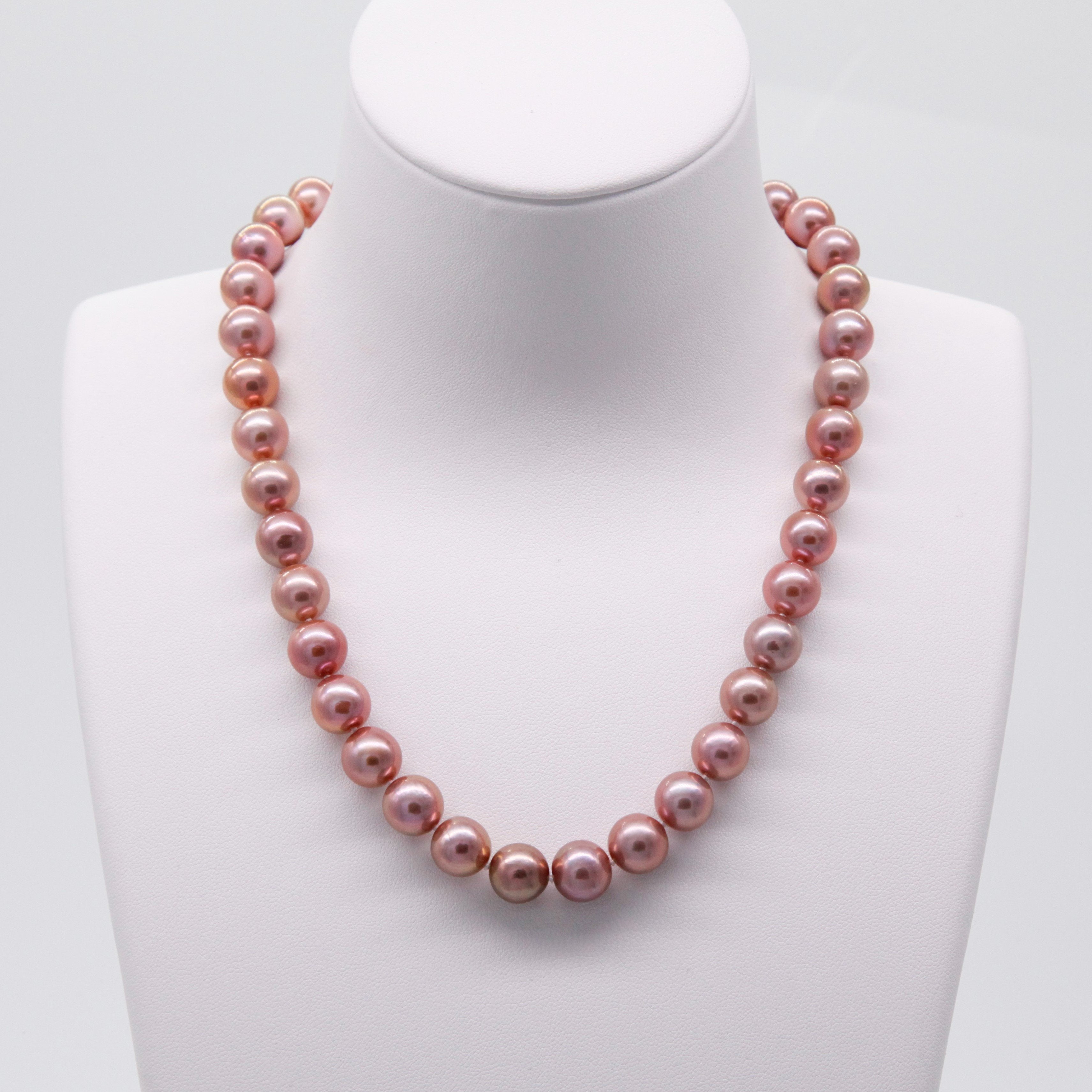 Rose Red Edison Pearl Necklace