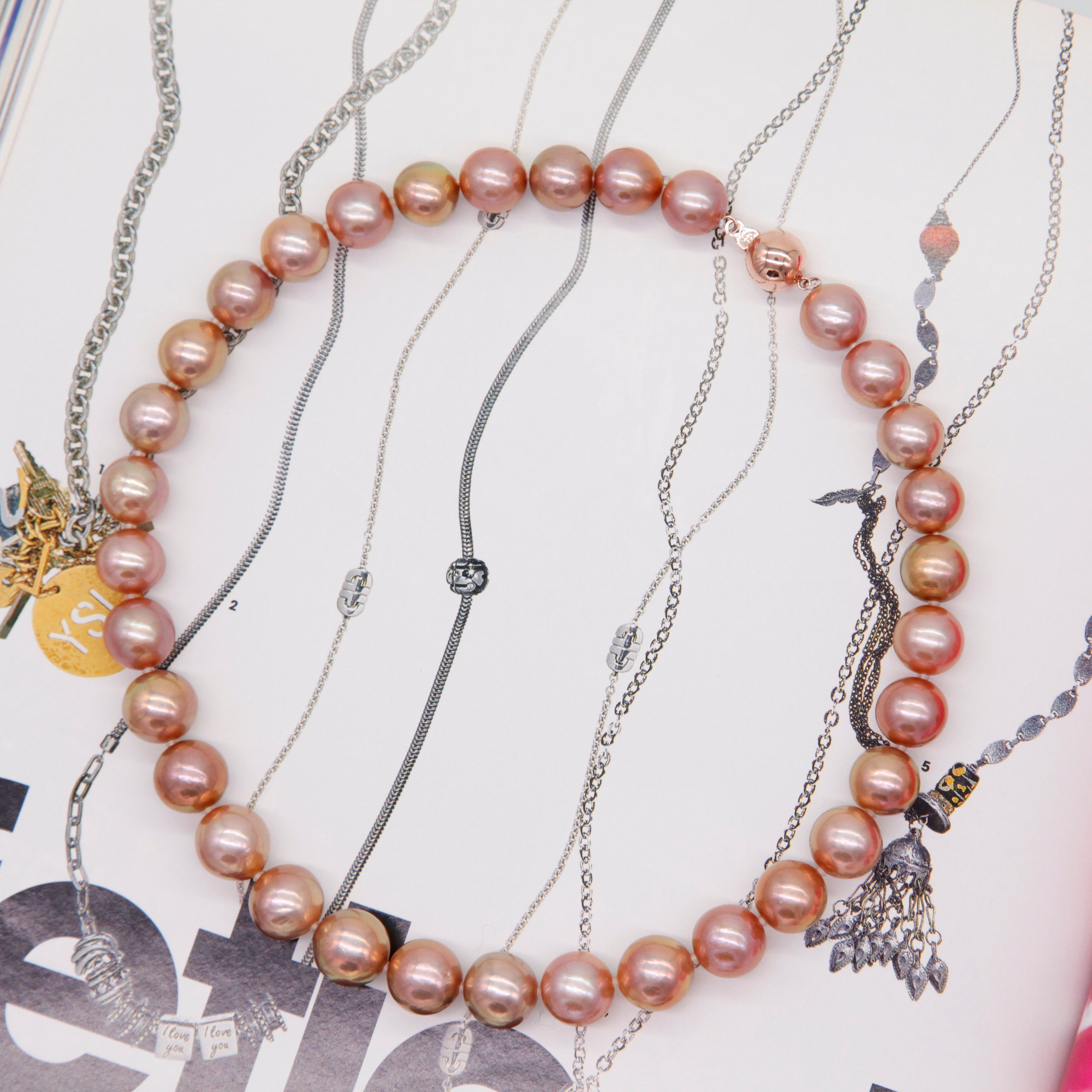 Classique Collier de Perles et Bracelet Violet
