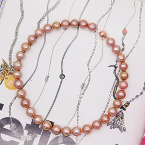 Classique Collier de Perles et Bracelet Violet