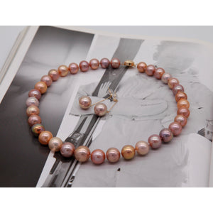 Classique Collier de Perles et Bracelet Violet