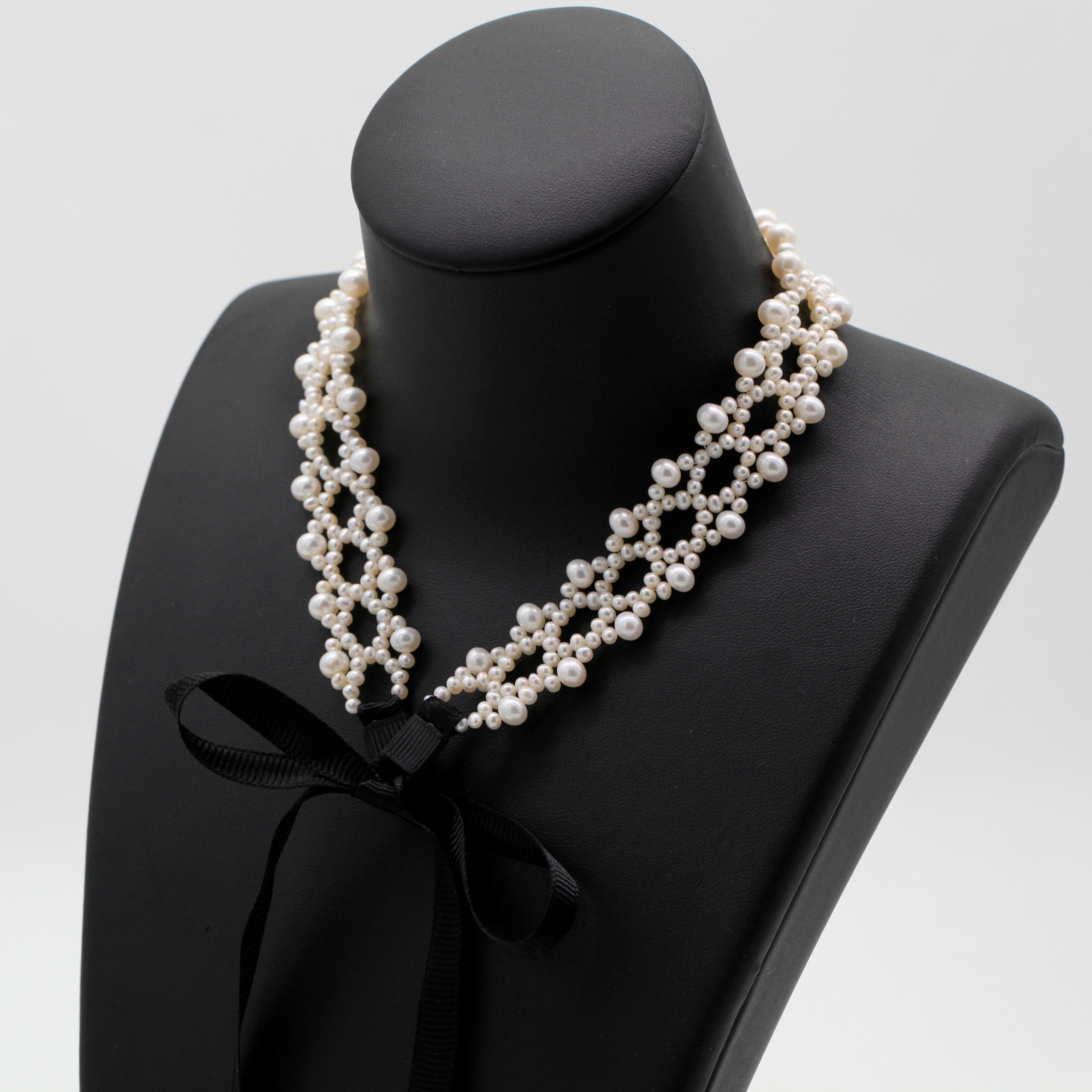 Estrela Barroco Pérola Gargantilha Bracelete Conjunto de